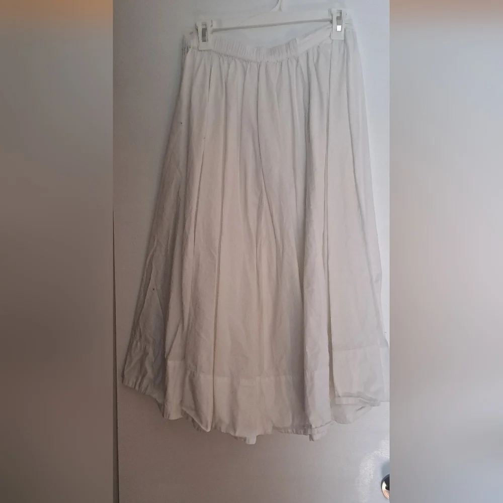 Boho Free People A-line White Skirt - Picture 5 of 7